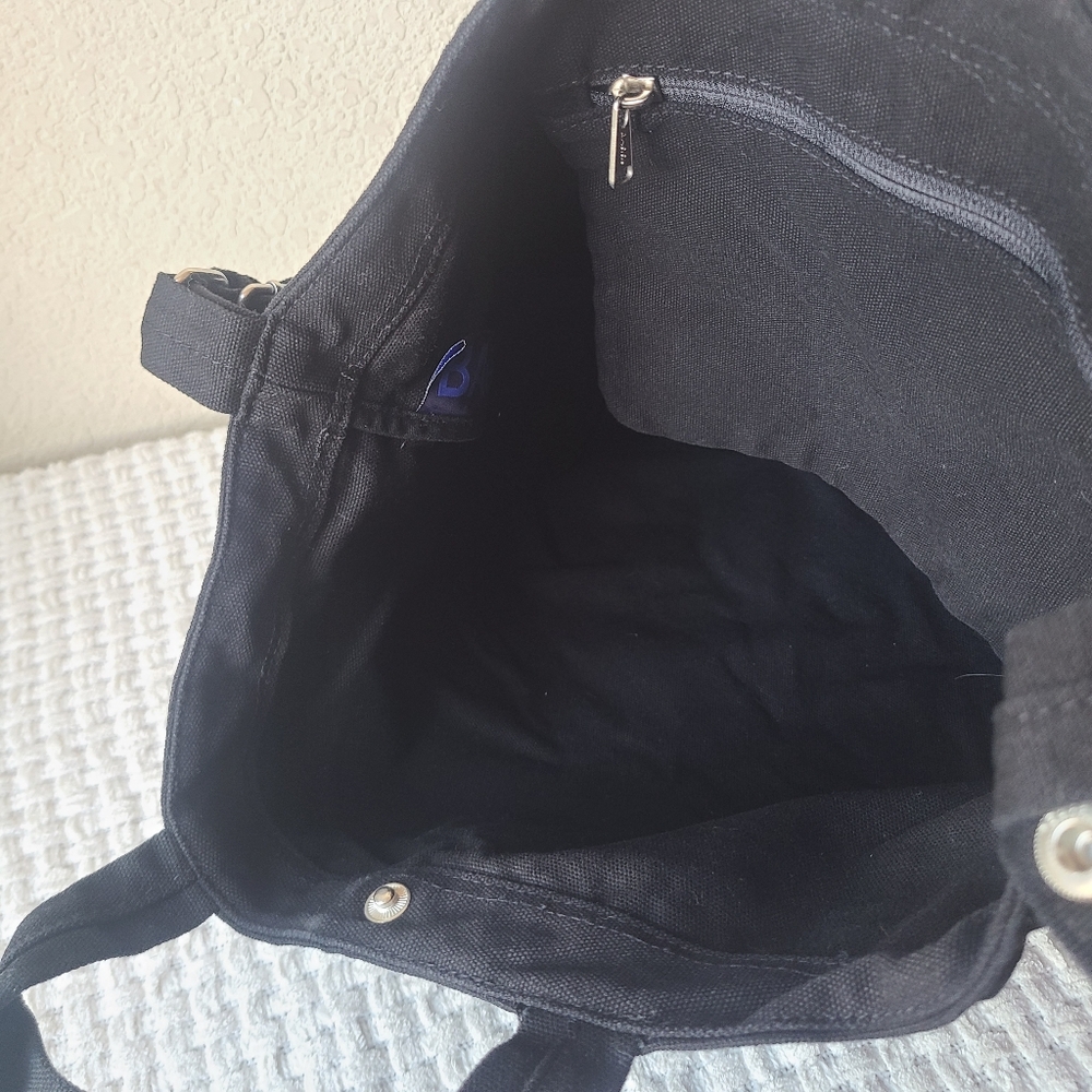 Baggu Black 100% Cotton Shoulder Bag - Picture 3 of 6
